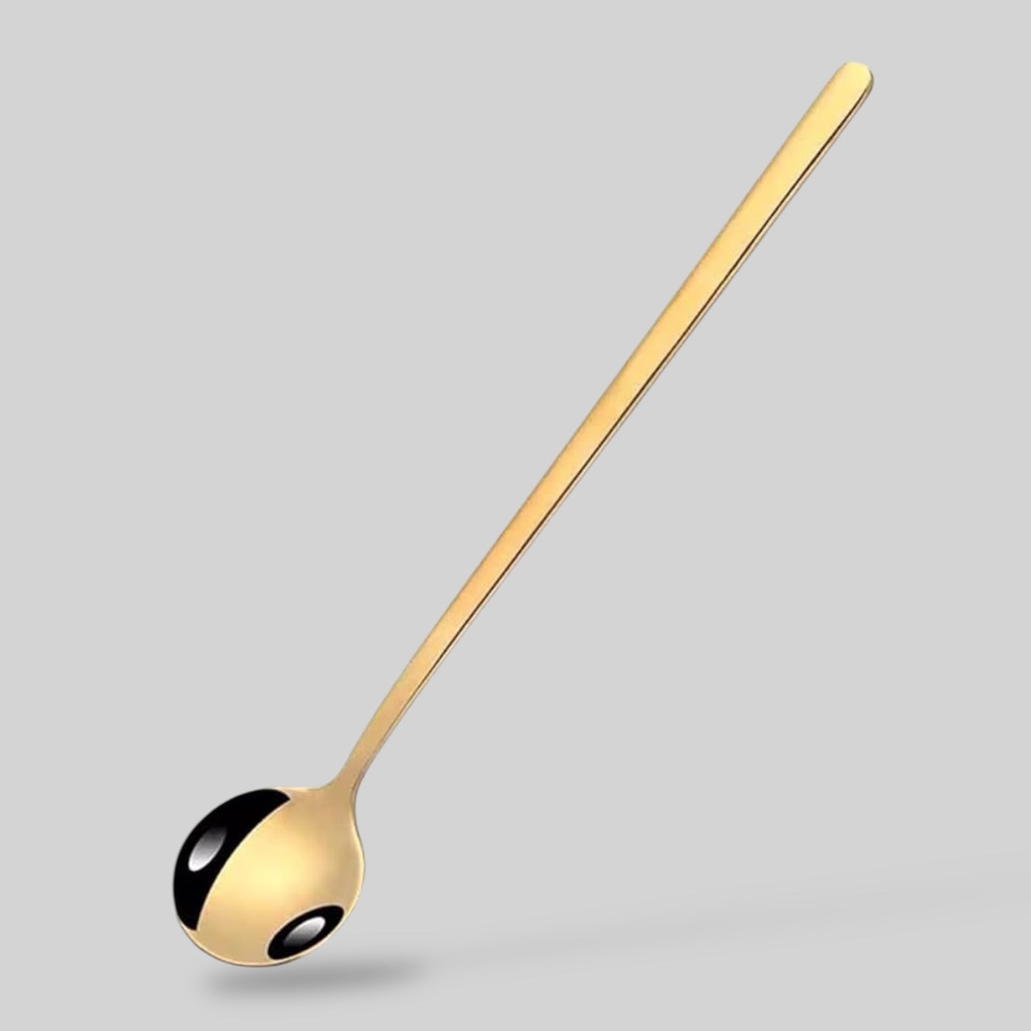 Signature Gold Stirring Spoon – Long Handle Iced Coffee & Tea Spoon